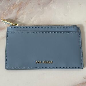 Ted Baker Light Blue Zip Card Holder